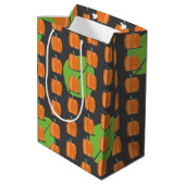 Sac Cadeau Moyen Thanksgiving Citrouille Thanksgiving Motif Medium  (Dos Angle)