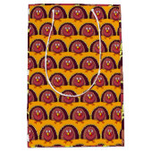 Sac Cadeau Moyen Thanksgiving Turquie mignonne (Devant)