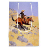Sac Cadeau Moyen The Cowboy (par Frederic Remington) (Dos)