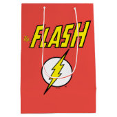 Sac Cadeau Moyen The Flash Name & Lightning Bolt Logo (Dos)