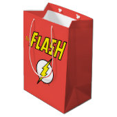 Sac Cadeau Moyen The Flash Name & Lightning Bolt Logo (Dos Angle)