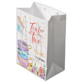 Sac Cadeau Moyen Thé pour deux, anniversaire de thé (Devant Angle)