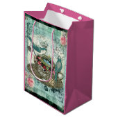 Sac Cadeau Moyen Thé vert (Devant Angle)