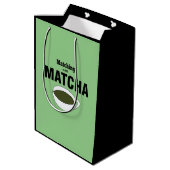 Sac Cadeau Moyen Thé vert Matcha (Dos Angle)