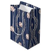 Sac Cadeau Moyen Thème de baseball (Devant Angle)