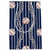 Sac Cadeau Moyen Thème de baseball (Devant)