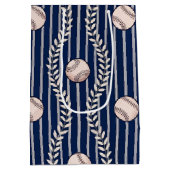 Sac Cadeau Moyen Thème de baseball (Dos)