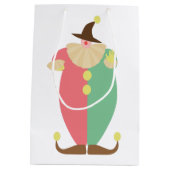 Sac Cadeau Moyen Thème de cirque clown rétro (Dos)