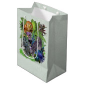 Sac Cadeau Moyen Thème de fête nocturne (Devant Angle)