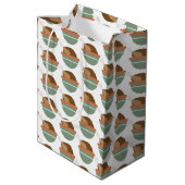 Sac Cadeau Moyen Thème Dinde de Thanksgiving (Dos Angle)