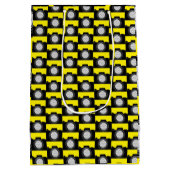Sac Cadeau Moyen Thème photo de la caméra Jaune (Dos)