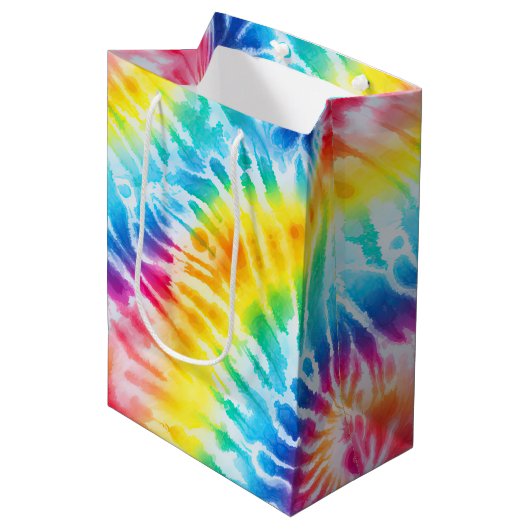 Sac Cadeau Moyen Tie cool Frotte Tie Dye (Devant Angle)