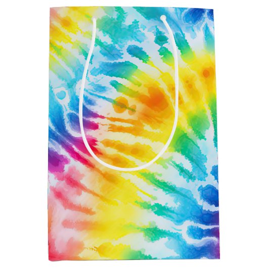 Sac Cadeau Moyen Tie cool Frotte Tie Dye (Devant)