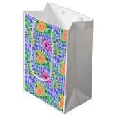 Sac Cadeau Moyen Tiedye colorful pattern (Devant Angle)