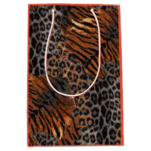Sac Cadeau Moyen Tigre léopard tendance