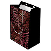 Sac Cadeau Moyen Tigre léopard tendance (Dos Angle)