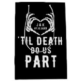 Sac Cadeau Moyen Til Death Do Us Part Fournitures Mariages Invité (Devant)