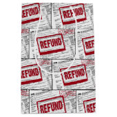 Sac Cadeau Moyen Timbre de remboursement sur le formulaire 1040 IRS (Devant)