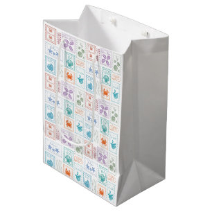 Sac Cadeau Moyen Timbres de poste de voyage