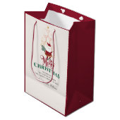 Sac Cadeau Moyen Tini Bit Merry Martini Office Christmas Santa (Devant Angle)