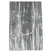 Sac Cadeau Moyen Tinsel de Glam Argent (Dos)