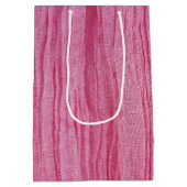 Sac Cadeau Moyen Tissu de crêpe rose (Dos)