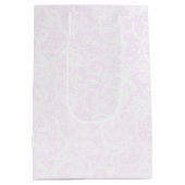 Sac Cadeau Moyen Toast de champagne en dentelle blanche (Dos)