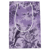 Sac Cadeau Moyen Toile violet vintage (Devant)