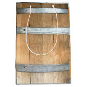 Sac Cadeau Moyen Tonneau de Vin (Devant)