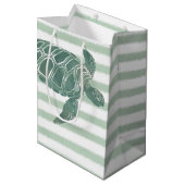 Sac Cadeau Moyen Tortue de mer d'aquarelle (Devant Angle)