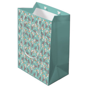 Sac Cadeau Moyen Toucans exotiques tendance