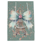 Sac Cadeau Moyen Tour Eiffel avec Bow (Dos)