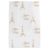 Sac Cadeau Moyen Tour Eiffel Joyeux Noel (Dos)