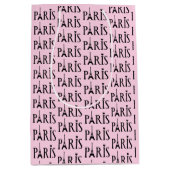 Sac Cadeau Moyen Tour Eiffel Paris France Design (Devant)