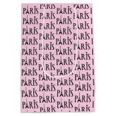 Sac Cadeau Moyen Tour Eiffel Paris France Design (Dos)