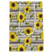 Sac Cadeau Moyen Tournesol (Dos)