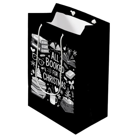 Sac Cadeau Moyen Tous Réservé pour Noël Livre Lover Bookish Gifts (Devant Angle)