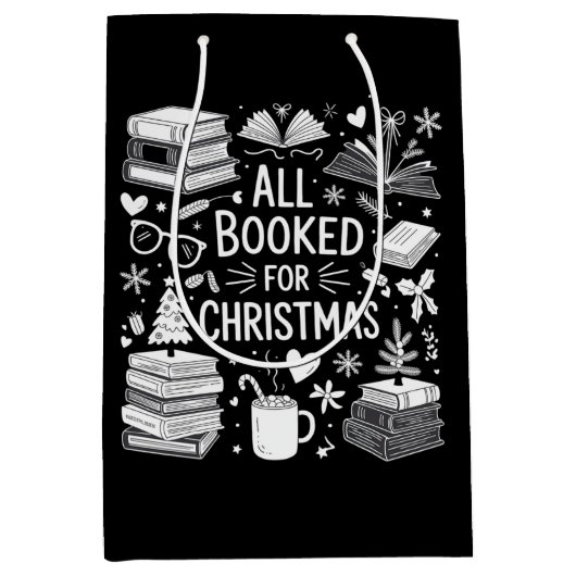 Sac Cadeau Moyen Tous Réservé pour Noël Livre Lover Bookish Gifts (Devant)