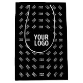 Sac Cadeau Moyen Toute conception ou logo d'image téléchargé | Pièc (Devant)