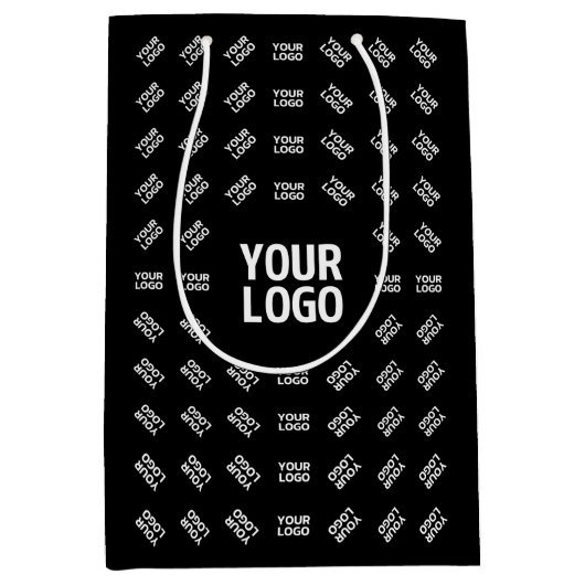 Sac Cadeau Moyen Toute image, conception ou logo téléchargé | Motif (Devant)