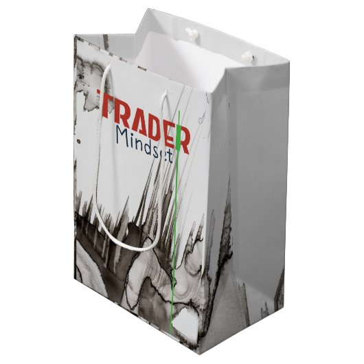 Sac Cadeau Moyen Trader Mindset – Discipline Focused Trading (Devant Angle)