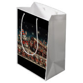 Sac Cadeau Moyen Train de bonbons de Noël Whimsical 2 (Dos Angle)