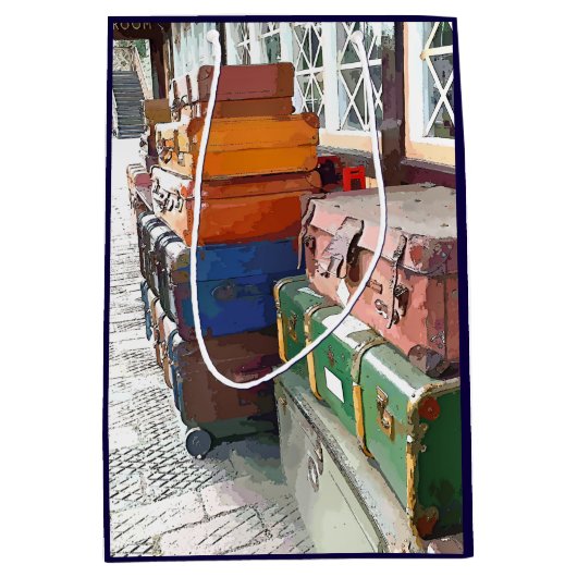 SAC CADEAU MOYEN TRAIN STATIONS (Devant)