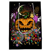 Sac Cadeau Moyen Traitements d'Halloween (Dos)
