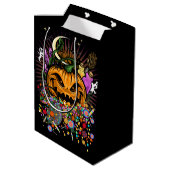 Sac Cadeau Moyen Traitements d'Halloween (Dos Angle)