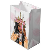 Sac Cadeau Moyen Traiteur Licorne Fantaisiste Nourriture (Devant Angle)
