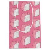 Sac Cadeau Moyen Tranche de gâteau éponge angelique rose pour la pâ (Devant)