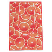 Sac Cadeau Moyen Tranches de pamplemousse rose (Dos)