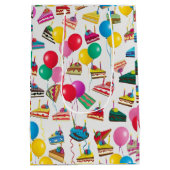 SAC CADEAU MOYEN " TRANCHES ET BALLONS DE GÂTEAU " (Dos)