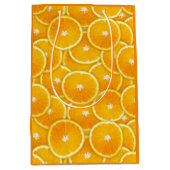 Sac Cadeau Moyen Tranches oranges (Devant)